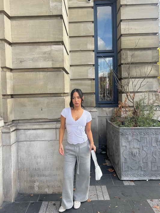 Extra Short Grey Fitted Joggers