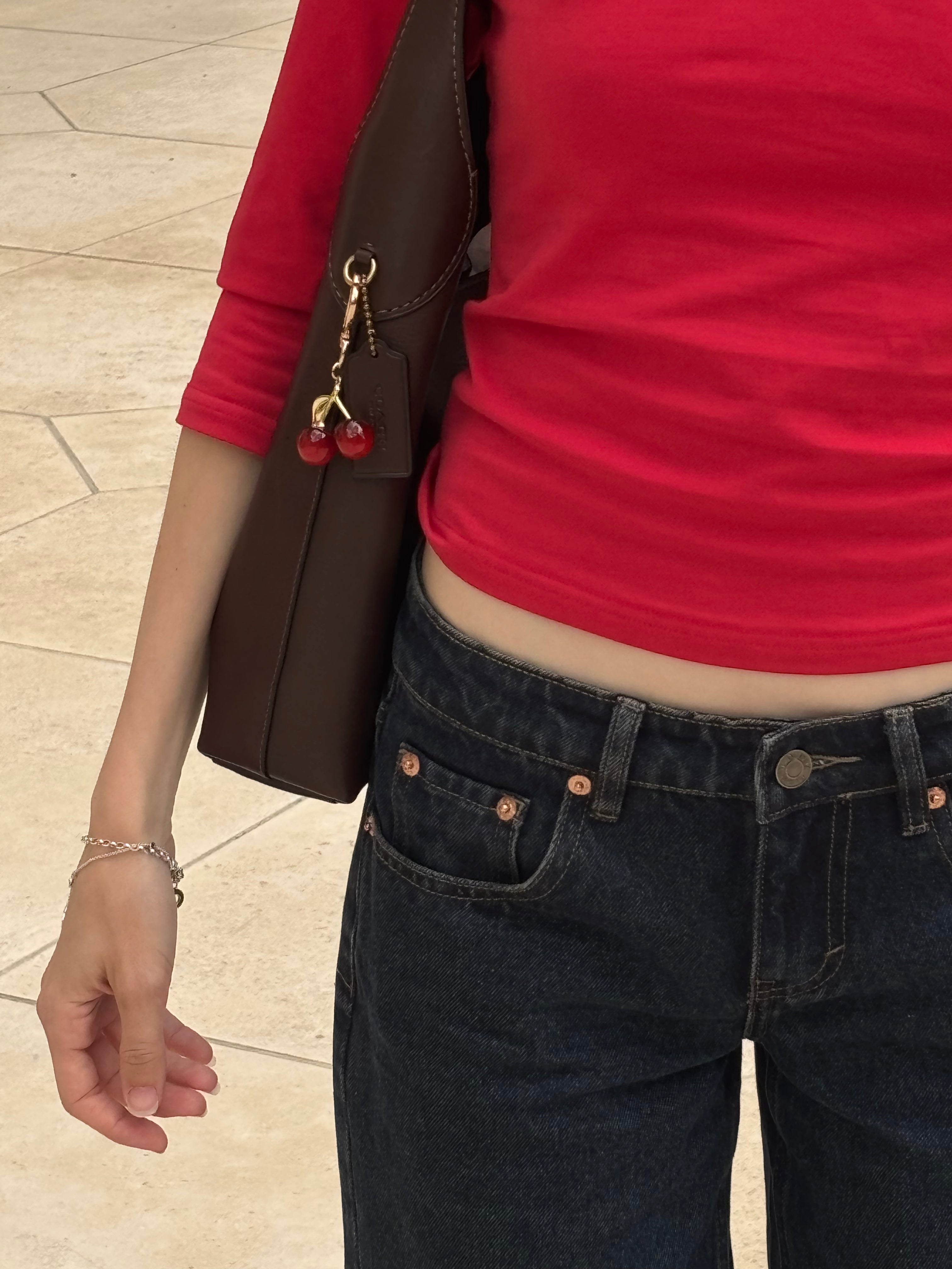 Short Straight Leg Jeans | Dark Wash