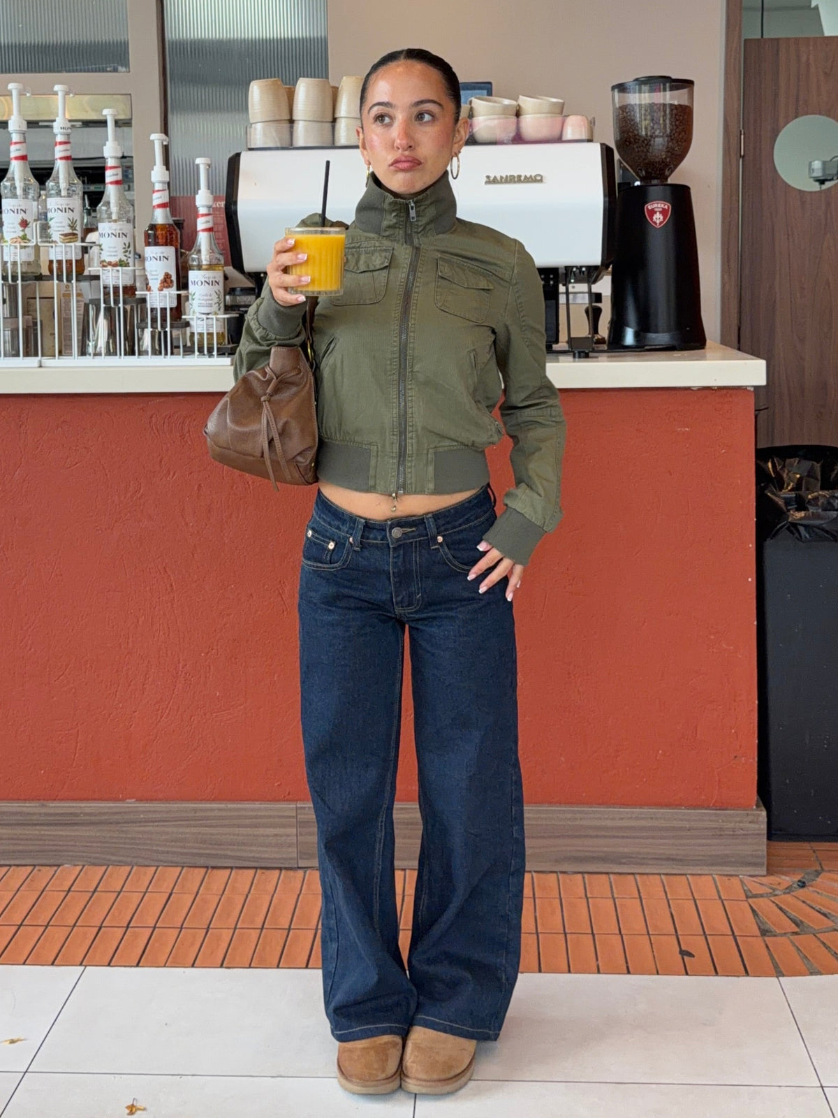 PREORDER Extra Short Straight Leg Jeans | Dark Wash